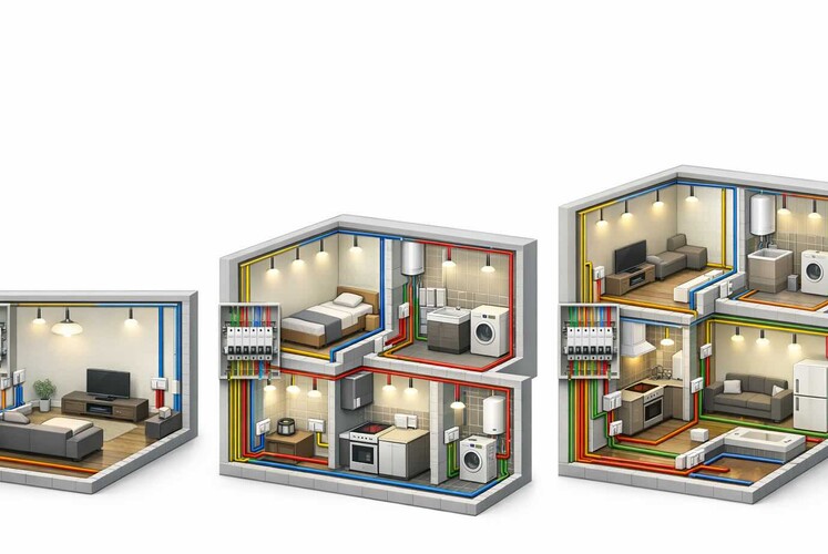 Как рассчитать группы и линии электропроводки в квартире — типовые схемы для 1, 2 и 3 комнат