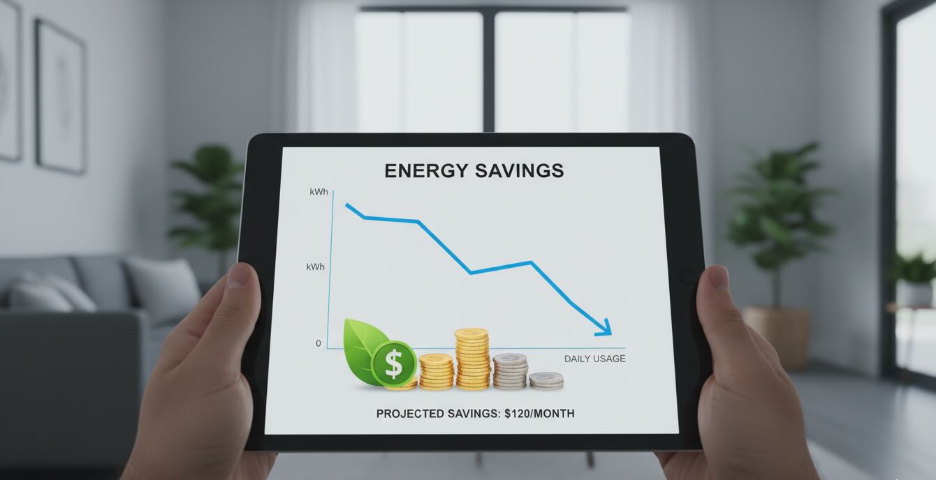 График расчета окупаемости модернизации освещения и системы умный дом