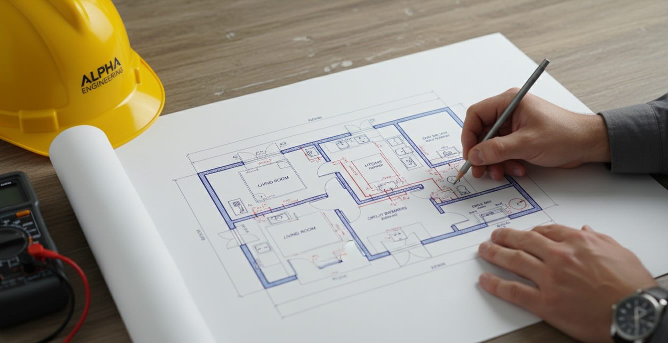 Проектирование схемы электропроводки и расположения розеток в квартире